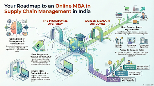 Online MBA in Supply Chain Management in India – fees, syllabus, jobs and top universities